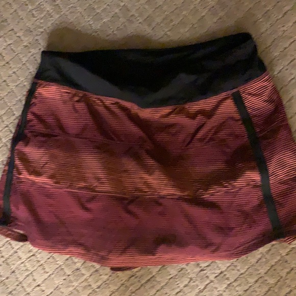 Lululemon Pace Rival simple radiant pink print  skirt sz 6 - Picture 2 of 7